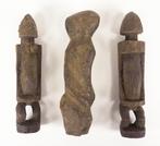 Afrikaanse kunst - 3 Dogon-beeldjes uit Mali - 30 cm, Antiek en Kunst, Antiek | Overige Antiek, Ophalen of Verzenden