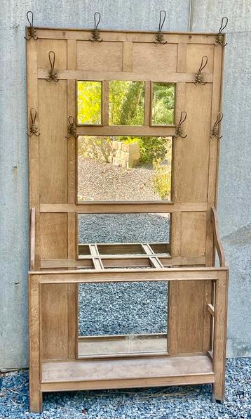 Vestiaire d’entrée en chêne vintage beschikbaar voor biedingen