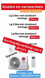 AIRCO'S MET MONTAGE KOELEN,VERWARMEN BEKIJK DE ACTIEPRIJZEN, Elektronische apparatuur, Airco's, Ophalen, Verwarmen, Nieuw, 3 snelheden of meer