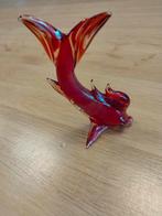 Glazen rode visje - genre Murano, Antiek en Kunst, Ophalen of Verzenden
