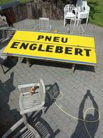 Pneu Englebert emaille reclamebord, Verzamelen, Merken en Reclamevoorwerpen, Ophalen, Gebruikt, Reclamebord