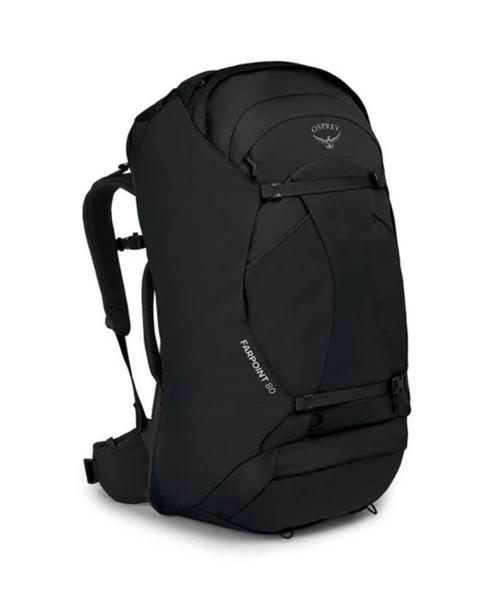 Osprey Farpoint 80 rugzak, Handtassen en Accessoires, Tassen | Reistassen en Weekendtassen, Zo goed als nieuw, Zwart, 60 tot 80 cm