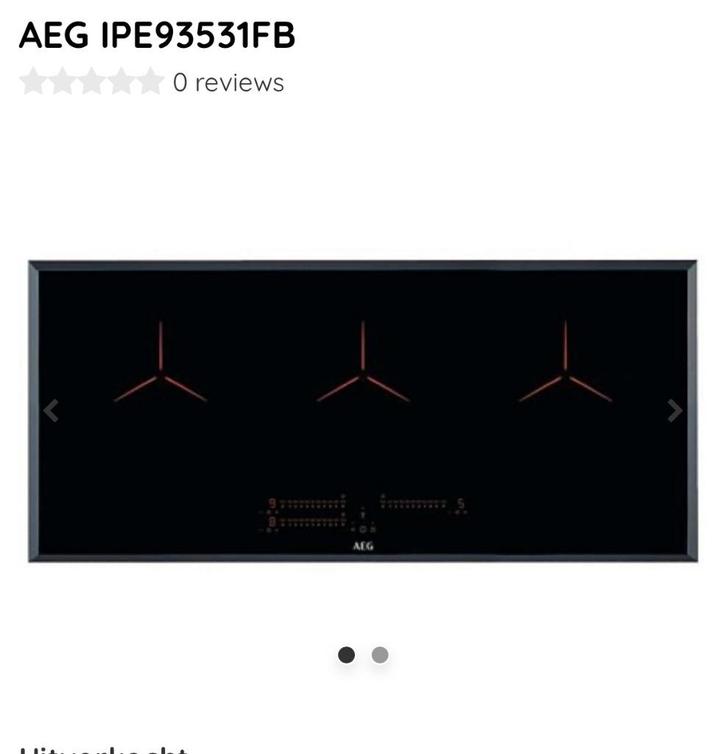 IPE93531FB AEG Inductiekookplaat 91cm, Elektronische apparatuur, Kookplaten, Nieuw, Inbouw, Inductie, 3 kookzones of minder, Ophalen