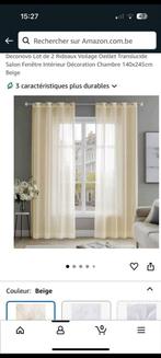 NEUF Lot de 2 ×2 Rideaux Voilage Oeillet Translucide Sa 40 e, Maison & Meubles, Ameublement | Rideaux & Stores à lamelles, Enlèvement
