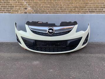 voorbumper opel corsa D 2011 tot 2014 beige + mistlampen beschikbaar voor biedingen