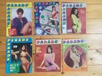 6 Parade vintage jaren 60 sixties blootblad naaktblad pinup, Verzamelen, Tijdschriften, Kranten en Knipsels, Ophalen of Verzenden
