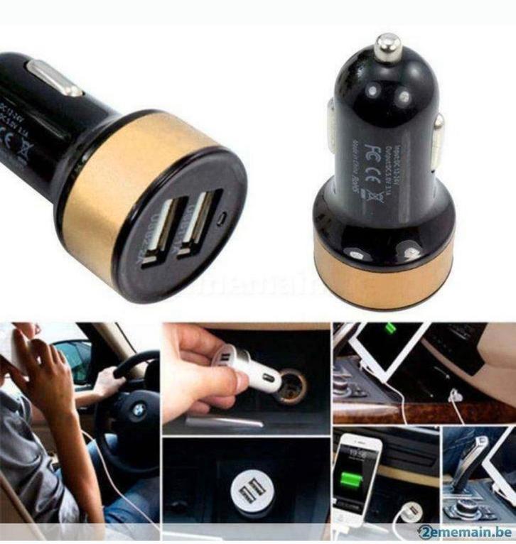 Autolader Sigarettenaansteker 2 Universele USB-aansluiting 3, Telecommunicatie, Mobiele telefoons | Telefoon-opladers, Nieuw, Ophalen of Verzenden