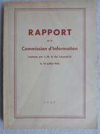 Rapport de la commission d'information 1947, Boeken, Ophalen of Verzenden, 20e eeuw of later, Zo goed als nieuw