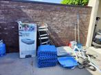 Intex zwembad incl tegelvloer, warmtepomp, skimmer etc., Tuin en Terras, Ophalen, Gebruikt, 200 tot 300 cm, 80 tot 120 cm