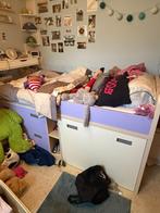 Unieke kind/tiener slaapkamer met bed + uitschuifbare bureau, Huis en Inrichting, Slaapkamer | Bedden, Ophalen, Gebruikt, Eenpersoons