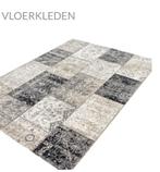 Vloerkleed Cool Patchwork Vintage Dark Grey 80cmx150cm Nieuw, 100 à 150 cm, Rectangulaire, Vintage, 50 à 100 cm