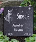 Eervolle Herinnering: Hardstenen Dierenmonument met Gravure, Ophalen of Verzenden, Nieuw