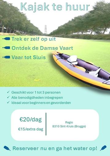 Kajak TE HUUR beschikbaar voor biedingen