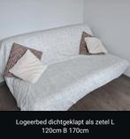 opklapbare slaapbank/bed incl. overtrek/lakens + 4 kussens, Ophalen, Gebruikt