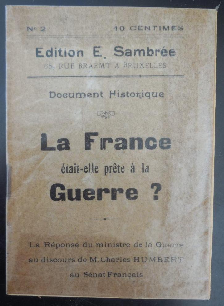 La France était-elle prête à la Guerre?, Boeken, Oorlog en Militair, Gelezen, Ophalen of Verzenden