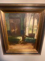 Binnenzicht begijnhofhuisje., Antiek en Kunst, Kunst | Schilderijen | Klassiek, Ophalen of Verzenden