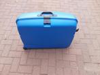 Felle blauwe kleurige bagage koffer, Ophalen, Gebruikt, Hard kunststof, Slot