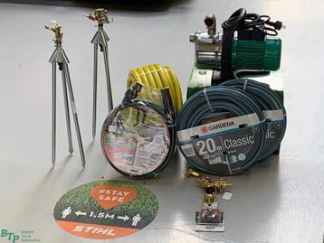 BTP Actie waterpomp set pomp met slangen en 2x sproeier, Neuf, Autres marques, Autres pièces automobiles