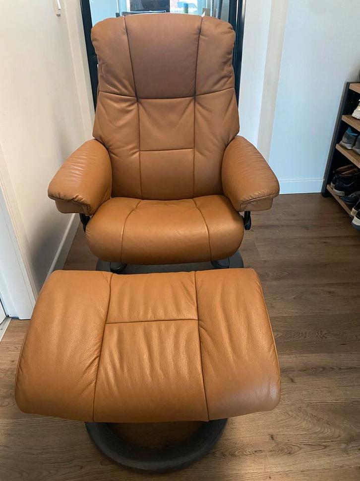 Stressless relax fauteuil Myfair, Huis en Inrichting, Fauteuils, Zo goed als nieuw, Ophalen