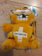 Vintage Garfield ( kruk en pleisters ) (1978 met label ), Ophalen of Verzenden, Gebruikt, Tv, Beeldje, Replica of Model