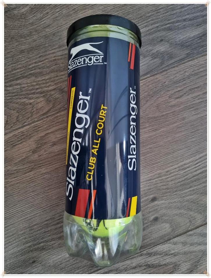 SLAZENGER - TUBE 3 BALLES DE TENNIS CLUB ALL COURT NEUVES, Sport en Fitness, Tennis, Nieuw, Ballen, Overige merken, Ophalen of Verzenden