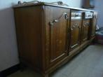 GRATIS: vintage: volledig houten dressoir, Ophalen, Gebruikt, 200 cm of meer, Met deur(en)