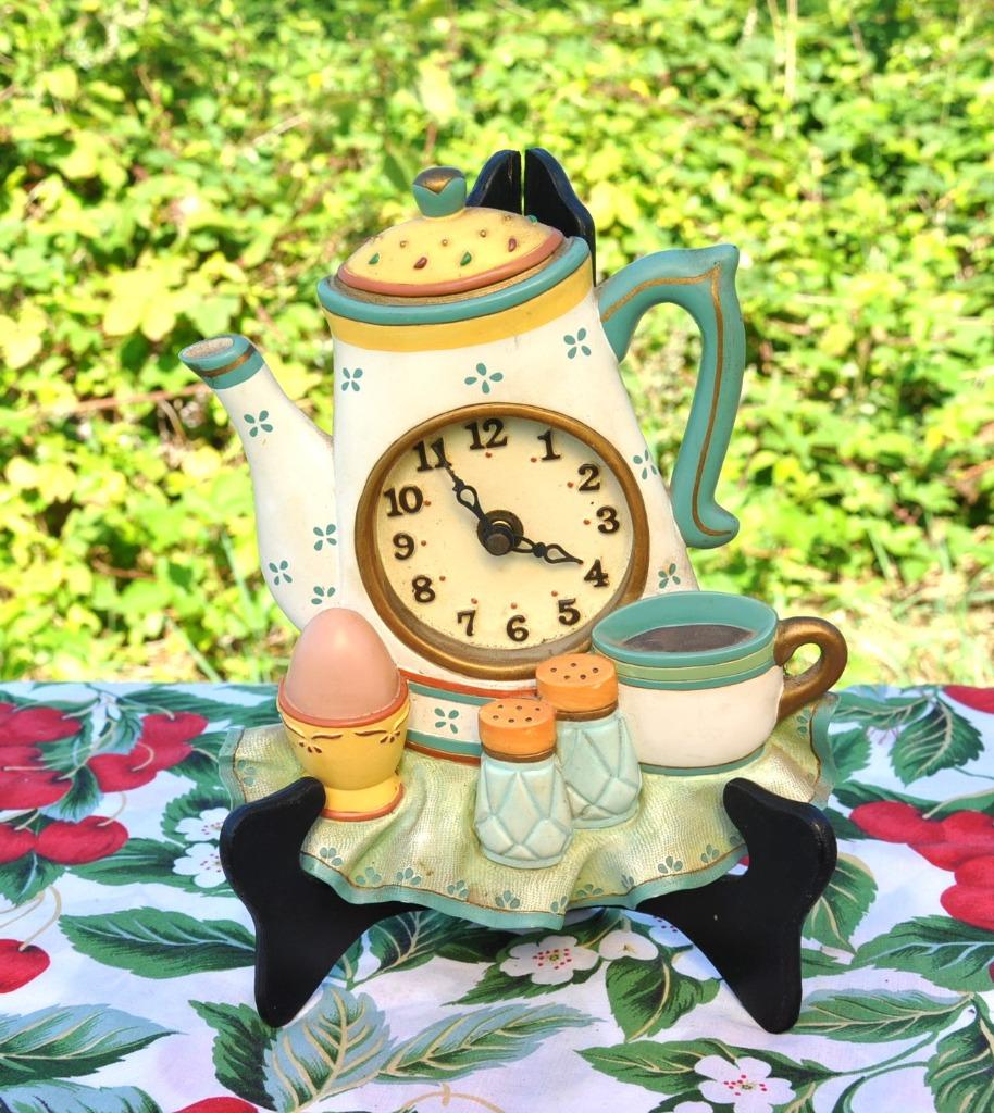 horloge murale de cuisine en resine, Huis en Inrichting, Woonaccessoires | Klokken, Gebruikt, Wandklok, Ophalen of Verzenden