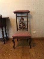 Prachtige antieke kerkstoel, Maison & Meubles, Chaises, Enlèvement, Une, Tissus, Neuf