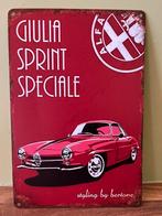 Plaque metallique Alfa Romeo Giulia, Verzamelen, Merken en Reclamevoorwerpen, Ophalen of Verzenden, Zo goed als nieuw