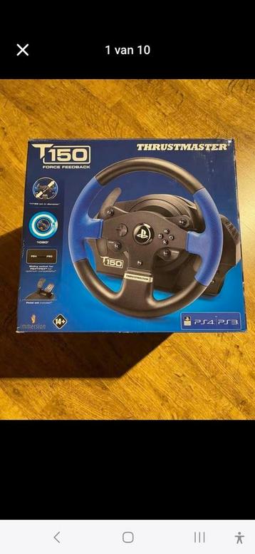 Volant de course Thrustmaster T150 + support, Enlèvement ou Envoi, Utilisé, PlayStation 3