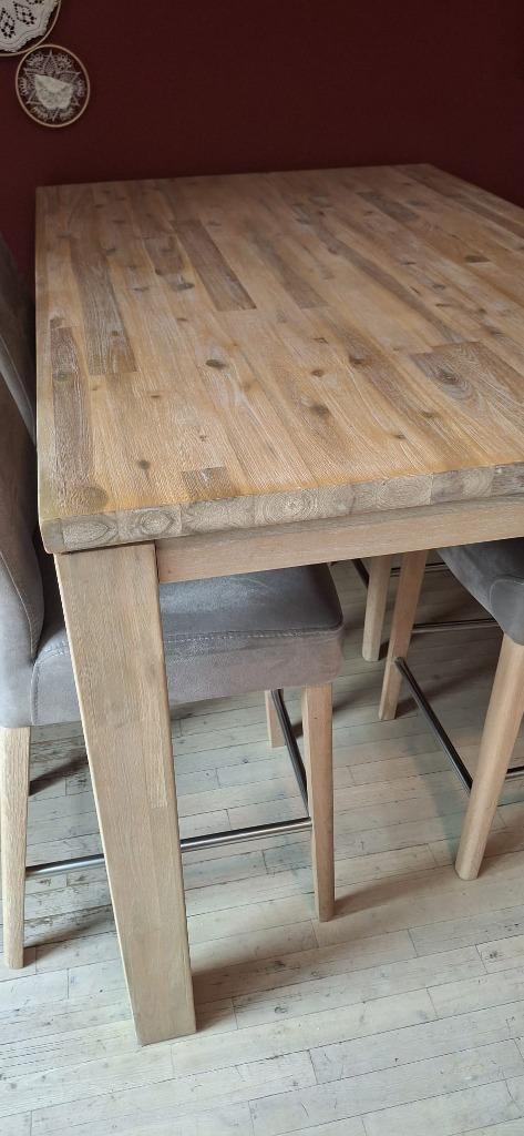 Hoge eettafel, Huis en Inrichting, Tafels | Eettafels, Zo goed als nieuw, 50 tot 100 cm, 150 tot 200 cm, Vijf personen of meer