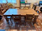 Table en chêne et 6 chaises de Herve, Enlèvement, Comme neuf