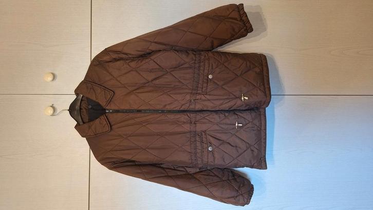 Dames korte gewatteerd jas maat Large bruin, Kleding | Dames, Jassen | Winter, Zo goed als nieuw, Maat 42/44 (L), Bruin, Ophalen