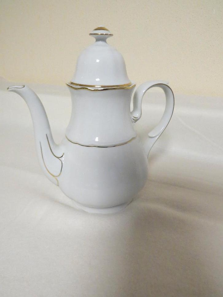 12 delig tijdloos vintage eetservies in porselein (Bavaria), Antiquités & Art, Antiquités | Services (vaisselle) complet, Enlèvement