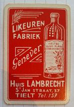 2 speelkaarten likeuren, genever Huis Lambrecht Tielt_35-36, Verzamelen, Ophalen of Verzenden, Gebruikt, Speelkaart(en)