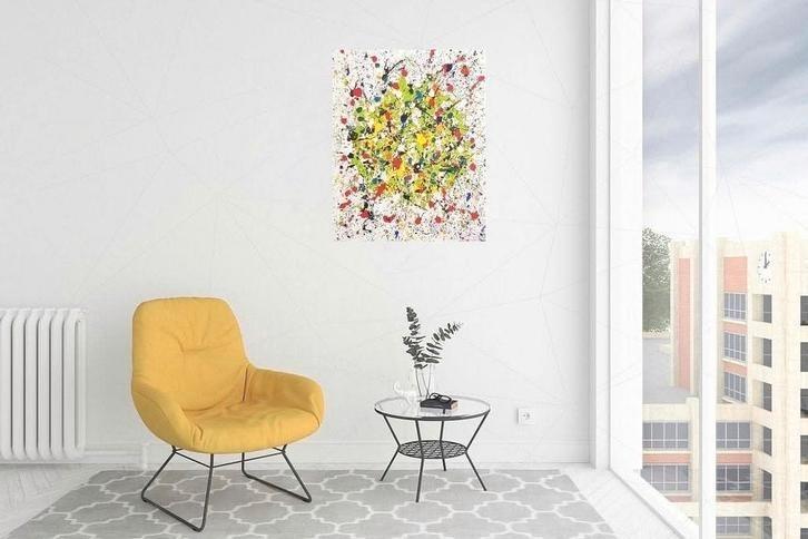 Summer  vibes, Antiek en Kunst, Kunst | Schilderijen | Abstract, Ophalen of Verzenden
