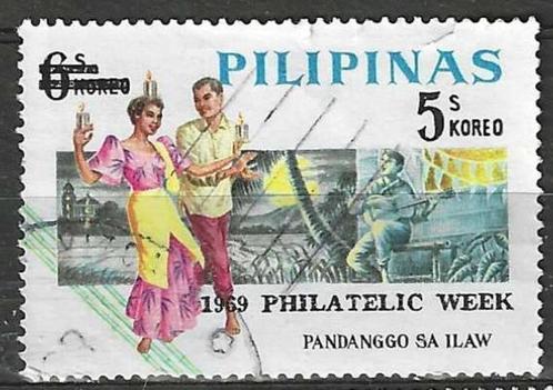Filipijnen 1969 - Yvert 756 - Folkloristische dansen (ST), Timbres & Monnaies, Timbres | Asie, Affranchi, Envoi