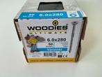 Vijzen Woodies 6,0 x 280 Schroeven ijzerwaren, Ophalen, Zo goed als nieuw, 250 mm of meer, Schroeven