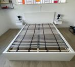 bed 160 x 200 incl beddenbodem, Ophalen, Modern Ikea, Wit, Tweepersoons