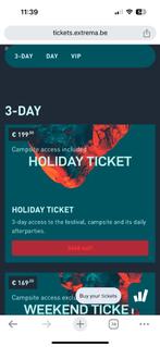 extrema outdoor Holiday ticket, Meerdaags, Eén persoon
