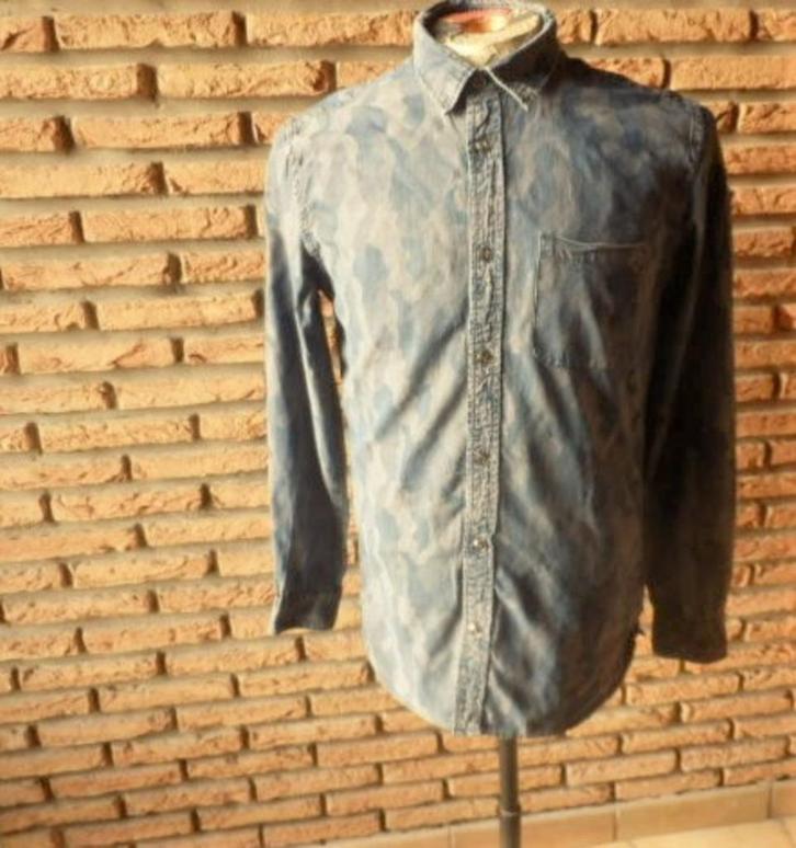 (18) -chemise homme t.M bleue - zara man -, Vêtements | Hommes, Chemises, Porté, Tour de cou 39/40 (M), Bleu, Enlèvement ou Envoi