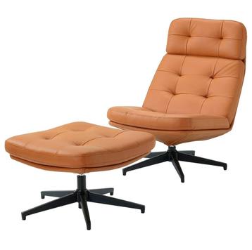 Fauteuil HAVBERG avec repose-pieds, 75 à 100 cm, Comme neuf, Enlèvement, 50 à 75 cm