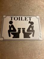 Metalen plaat toilet regels, Comme neuf, Enlèvement ou Envoi