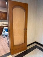 Atieke deur met glas 2 stuks, Doe-het-zelf en Bouw, Deuren en Vliegenramen, Ophalen, Zo goed als nieuw, Glas