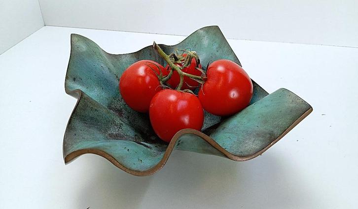 GERBER MONIQUE kunst massief brons beeld schaal zeldzaam, Antiek en Kunst, Antiek | Brons en Koper, Brons, Ophalen of Verzenden