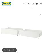 4 mooie bedlades / bedschuiven voor onder bed op wieltjes, Ophalen, Gebruikt