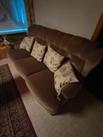 Zetel in stof en zwaar houten onderstel., Enlèvement