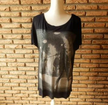  (28) -tee shirt femme t.L noir - yessica -  -