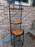 wandplank keukenrek in staal en eikenhout 180 cm, Enlèvement ou Envoi, Utilisé