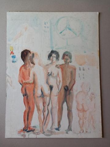 Aquarel Willy Vanparijs beschikbaar voor biedingen